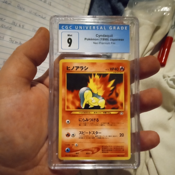 Vintage 1999 Japanese CYNDAQUIL CGC SLAB - Picture 5 of 6